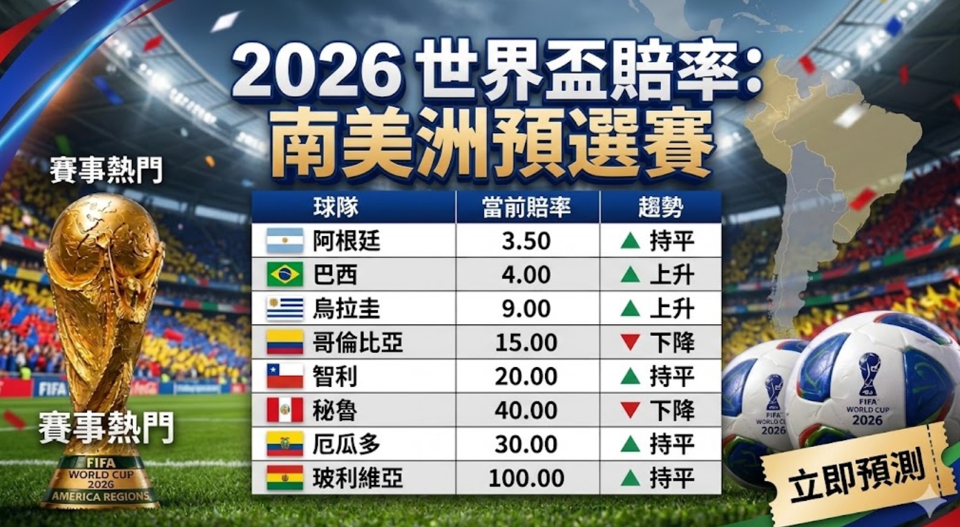 運彩世足冠軍賠率出爐！104場開踢，葡萄牙、日本、荷蘭誰能笑到最後？