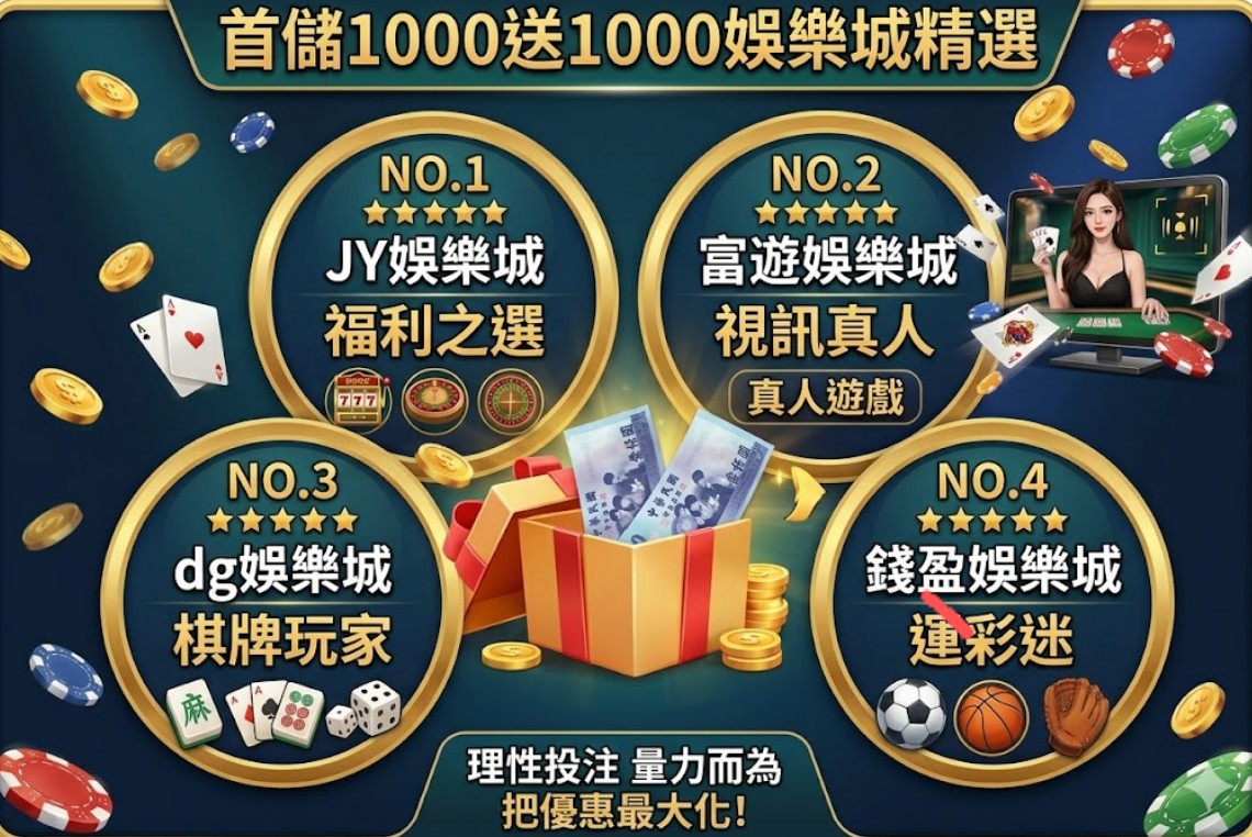 首儲1000送1000娛樂城推薦｜2026熱門娛樂城優惠與特色一次比較！